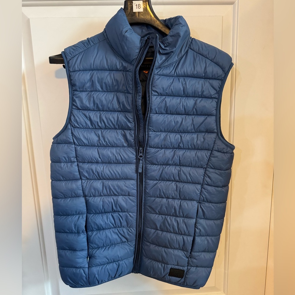 Vintage 1993 blue puffer vest